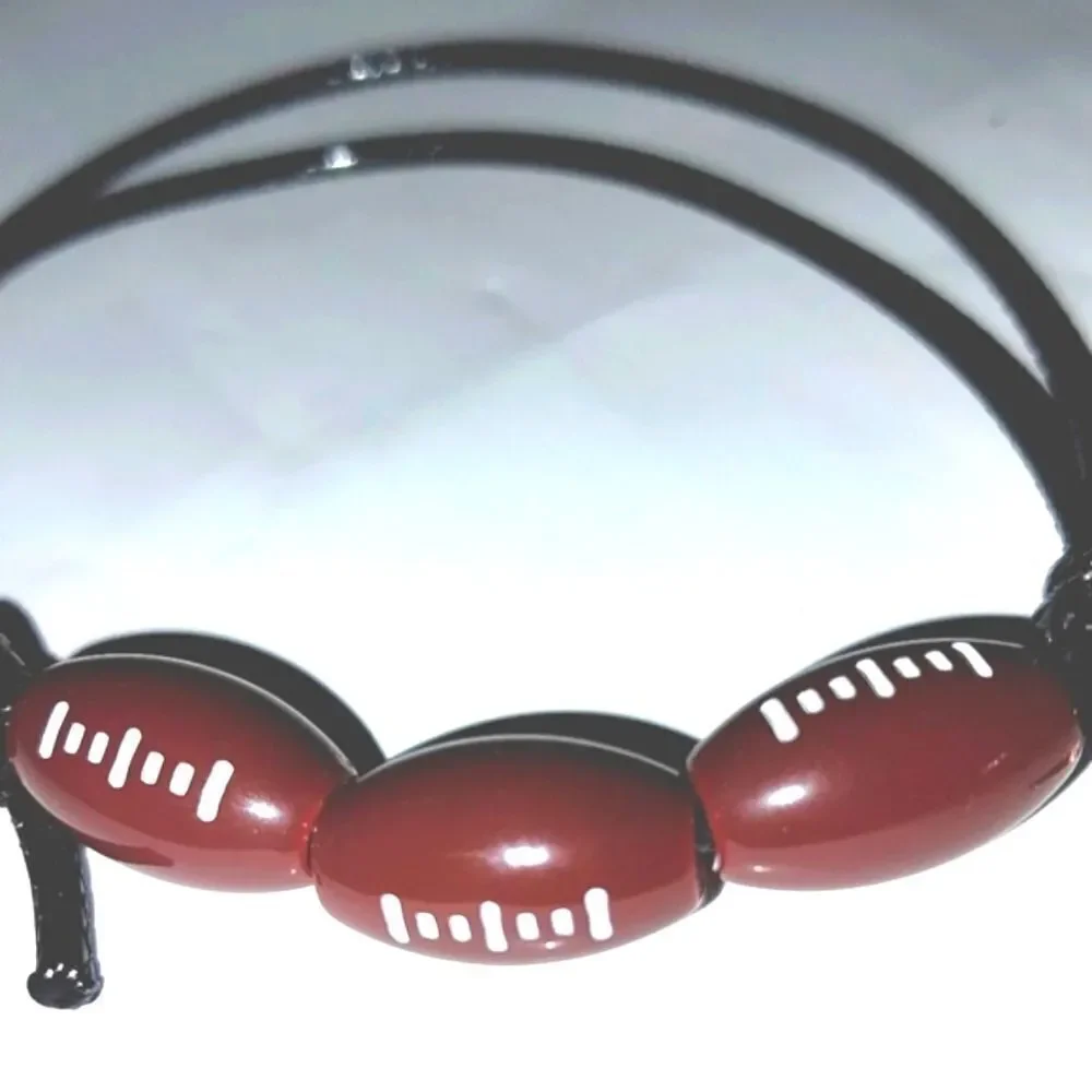 Unisex kids' football adjustable charm bracelet - Picture 1 of 5